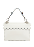 Medium Scalloped Kan I, &pound;595, Handbags, White, Leather, Back view